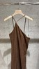 FAITHFULL THE BRAND - SOKO MIDI DRESS-CHOCOLATE - 女装 - 连身裙 - 巧克力色 商品缩略图3