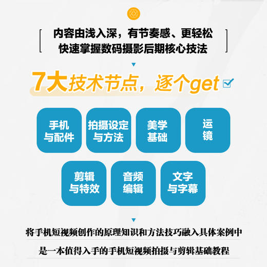 手机短视频拍摄与剪辑*基础入门与提高 手机摄影书籍短视频教程拍摄技法后期剪辑转场字幕剪映教程书vlog拍摄自学入门 商品图2