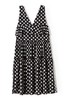 AVA 黑白波点开衩背心裙 6286 商品缩略图4