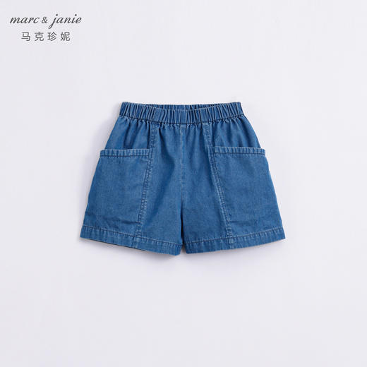 马克珍妮夏装新款 女童北欧风纯棉大口袋短裤 儿童裤子230326 商品图1