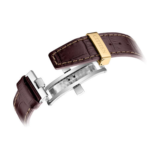 西铁城/CITIZEN光动能多局电波商务皮带手表男AT8263-10H 商品图4