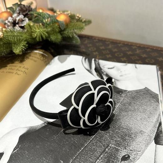 非金属布艺发饰 BeQueenStory【山茶白富美】优雅甜美名媛气质风发箍 商品图4