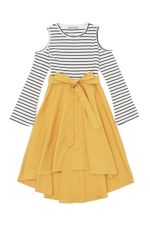 OCTAVIA 不规则挖肩连衣裙 6519 商品图4