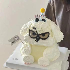 黑巢-惹不起的小狗狗生日蛋糕