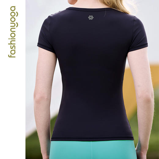 凡圣瑜伽裸感基础长款短袖 FC13315 商品图9