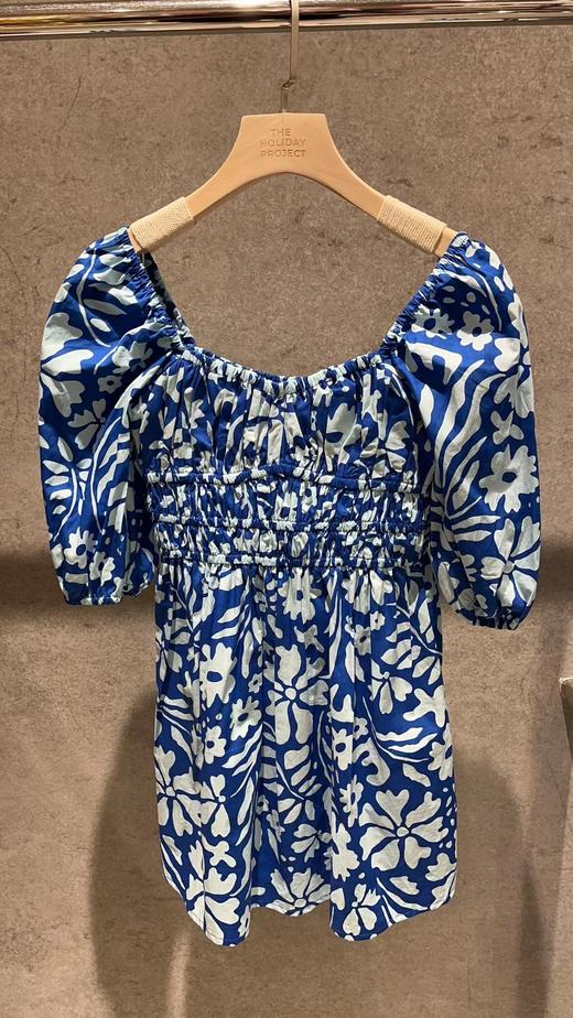 FAITHFULL THE BRAND - MARINELLI MINI DRESS-SIDRA FLORAL PRINT - BLUE - 女装 - 连身裙 - 蓝色印花 商品图8