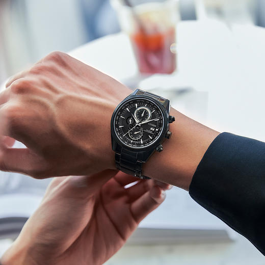 西铁城/CITIZEN光动能多局电波商务钢带手表男AT8265-81E 商品图6