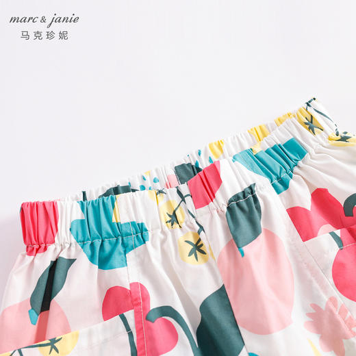马克珍妮夏装新款 女童北欧风纯棉大口袋短裤 儿童裤子230326 商品图3