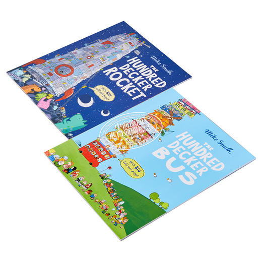 【中商原版】 Mike Smith 儿童绘本套装2册 Hundred Decker Bus Rocket 层层叠 100层巴士火箭 英文原版 进口图书 故事图画书 商品图2