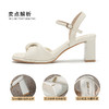 ZHR时装凉鞋女2023新款夏季气质高跟凉鞋女韩版小众ins潮粗跟凉鞋 商品缩略图9