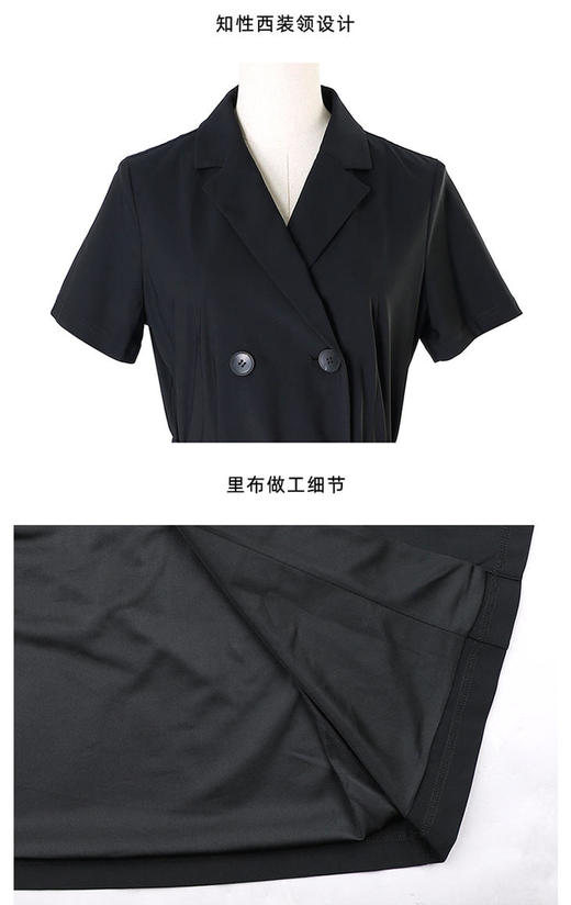 【狂欢返场，不退换】【狂欢返场，不退换】 CAIXUAN采轩双排扣收腰连衣裙K036202B03 商品图1