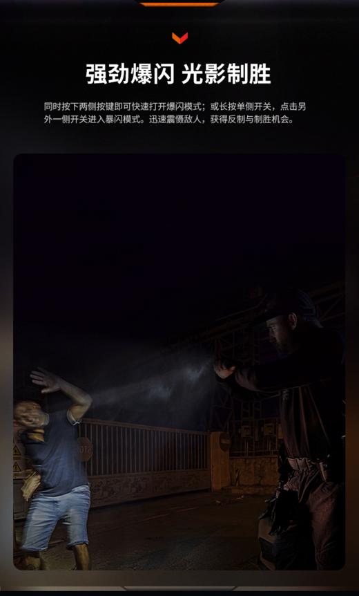菲尼克斯GL06/GL06-365下挂手电筒轻便高亮可充电快拆战术灯 商品图7