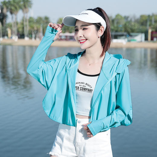 夏季新款，冰丝衣女户外长袖罩衫外套骑车服薄QB-HGR2267 商品图5