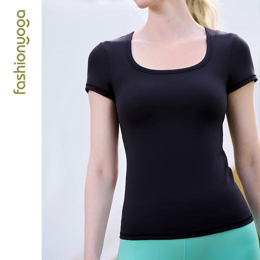 凡圣瑜伽裸感基础长款短袖 FC13315 商品图7