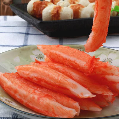 北海道鳕蟹柳250g刺身即食寿司料理模拟蟹棒手撕火锅蟹香鱼柳日式 商品图0