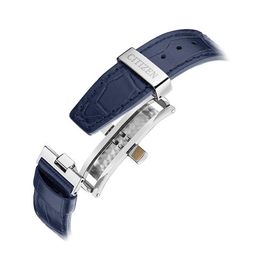 西铁城/CITIZEN光动能多局电波商务小蓝针皮带手表男AT8260-18A 商品图4