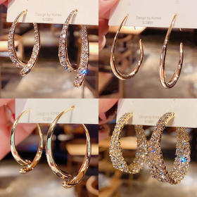 【美妆饰品】小众设计耳环女气质耳饰ins风复古金属夸张耳圈