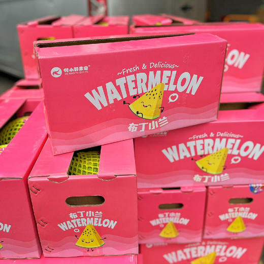 【小羽 黄西瓜】小羽黄西瓜/黑骑士，台湾引种，布丁小兰西瓜，黄瓤黑籽，口感嫩甜多汁，水份超级足！ 商品图14