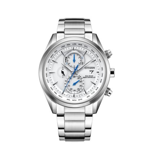 西铁城/CITIZEN光动能多局电波商务小蓝针钢带手表男AT8260-85A 商品图2