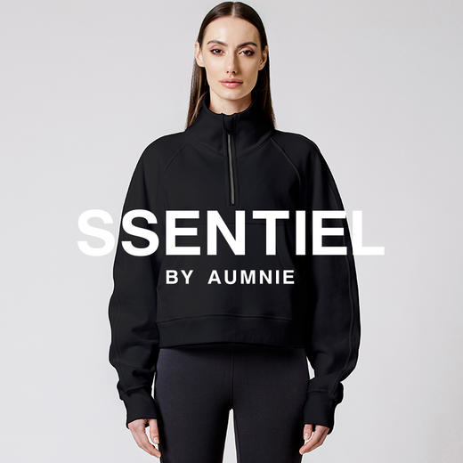 【5天左右发货】AUMNIE 丨澳弥尼高领半拉链宽松卫衣 COLLARED HALF ZIP RELAXED SWEATSHIRT（售后说明，只支持收货7天内退换货） 商品图2
