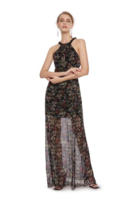 BCBGeneration 无袖印花雪纺连衣裙 5734 商品图0