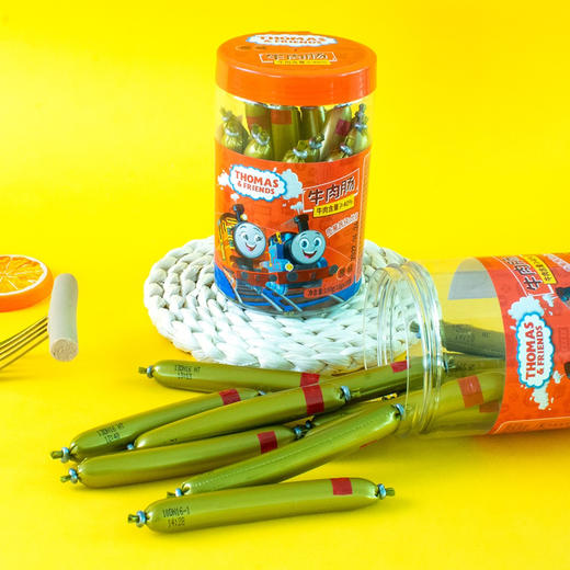 托马斯小火车牛肉肠罐装180g 商品图0