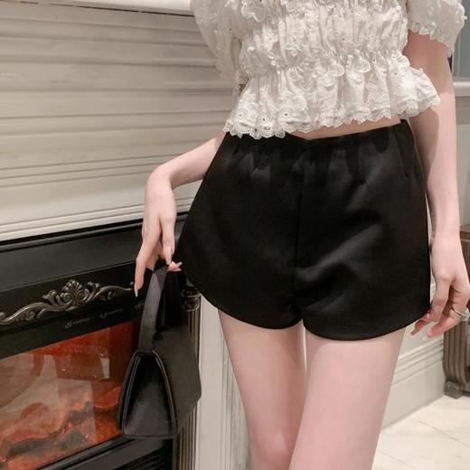 BeQueenStory【莱茵夜曲】时尚气质高腰简约百搭短裤2023夏季新款 商品图0