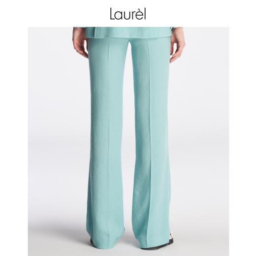 【麻感三醋酸】Laurel23春夏气质修身显腿微喇裤LWL342K04200 商品图1