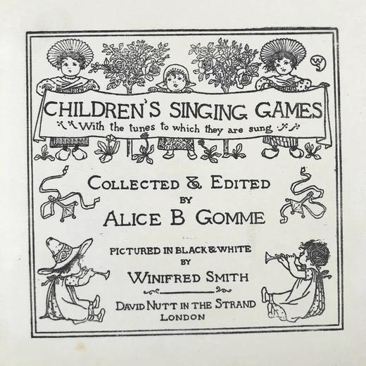 约19世纪后期 儿童歌唱游戏乐谱集 70页精美插图 布面精装18开 商品图2
