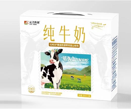 云上传祁小飞天纯牛奶200毫升*10盒 商品图0