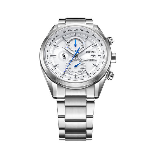 西铁城/CITIZEN光动能多局电波商务小蓝针钢带手表男AT8260-85A 商品图3