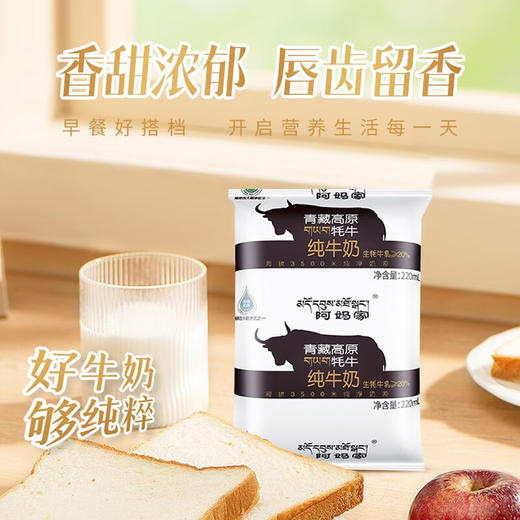 阿妈家牦牛奶220ml*16袋/箱 商品图4