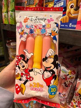 迪士尼吸吸果汁果冻条综合味360g