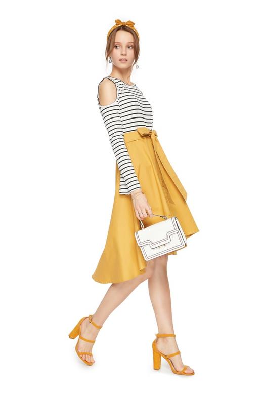 OCTAVIA 不规则挖肩连衣裙 6519 商品图3