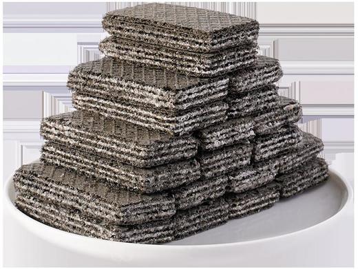 【食补养黑！五黑威化饼干120包】甄选黑桑葚、黑芝麻、黑豆、黑枸杞、五谷杂粮，满口谷物香！粗粮饼干代餐饱腹零食健康特价清仓好吃 商品图4