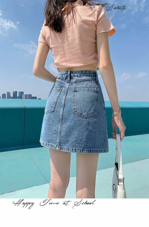 Y23S12233时尚休闲牛仔半裙女 商品图2