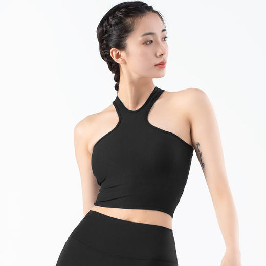 跃牌【化蝶双飞】系列性感挂脖美背瑜伽背心TM0119（可拆胸垫） 商品图6