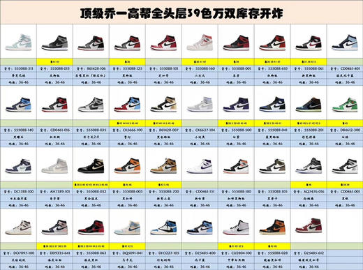 乔一高帮39色亏本套现268🉐️ 商品图0