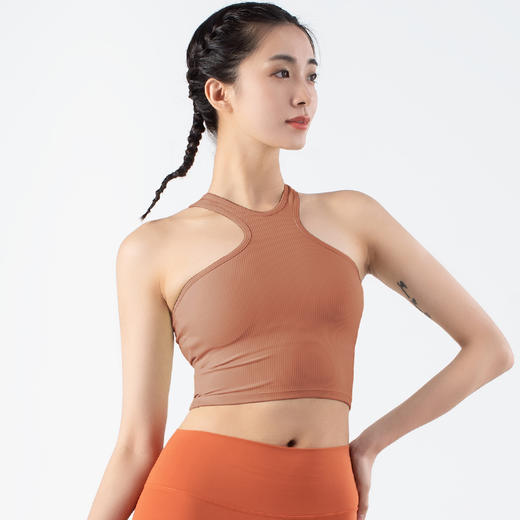 跃牌【化蝶双飞】系列性感挂脖美背瑜伽背心TM0119（可拆胸垫） 商品图7