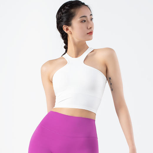 跃牌【化蝶双飞】系列性感挂脖美背瑜伽背心TM0119（可拆胸垫） 商品图1