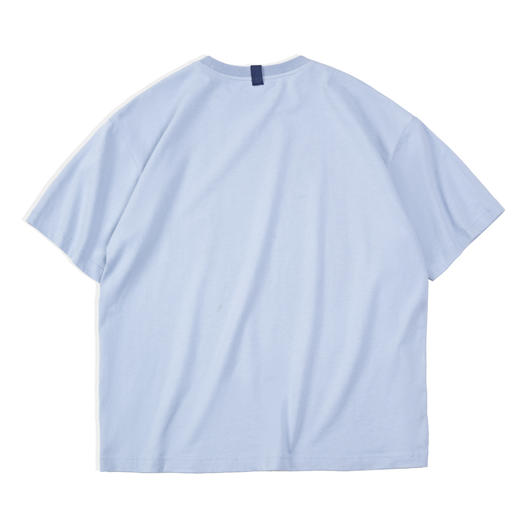 马登工装 美式休闲马卡龙色短袖t恤植绒字母印花全棉圆领体恤男夏 商品图10