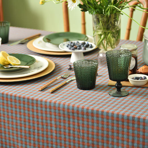 复古渔夫格纹系列桌布 商品图2