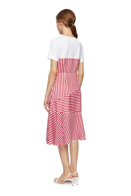 DOTACOKO 红白条纹拼接连衣裙 6768 商品图1