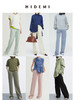 HIDEMI 到店必入垂坠感柔顺舒适透气松紧带宽松休闲空气感长裤 商品缩略图0