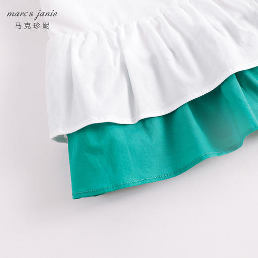 马克珍妮夏装新款 女童北欧风不规则花边纯棉背心230319 商品图4