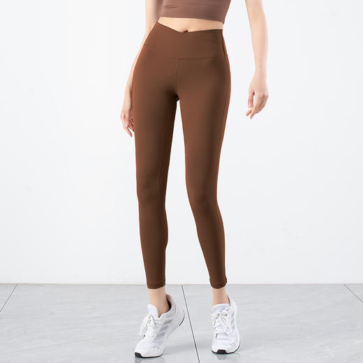 跃牌【化蝶双飞】系列交叉收腹高腰提臀紧身瑜伽裤TM0113 商品图12