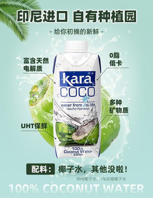 KARA牌椰子水330ml 商品图2