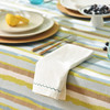 珊瑚条纹系列桌布纯棉方形台布 商品缩略图1