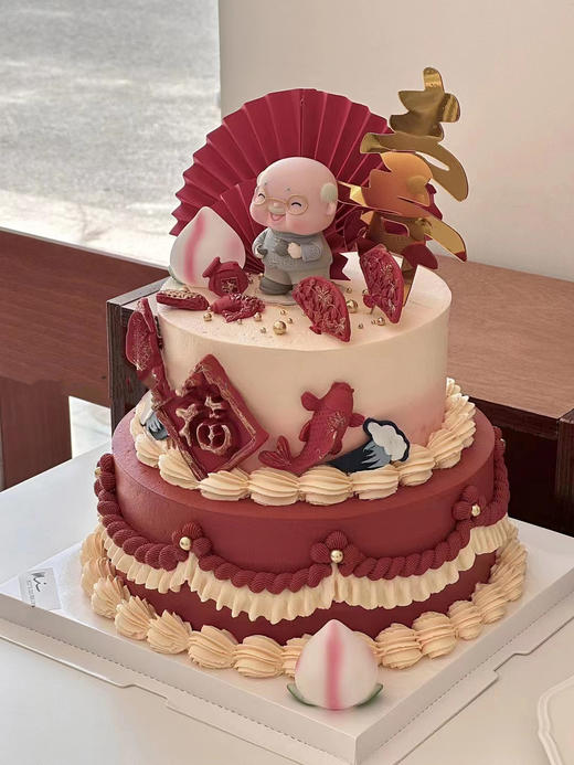 爷爷福禄安康（可备注寿公寿婆，如做单层就是上层样式） 商品图0