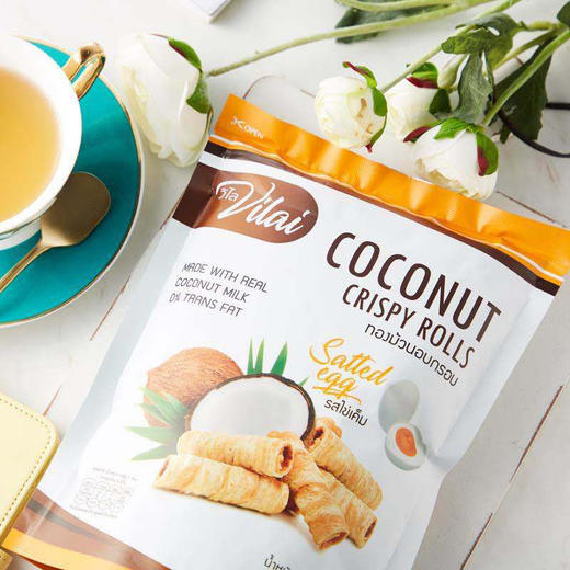 泰国唯来椰子卷蛋黄味80g 商品图2